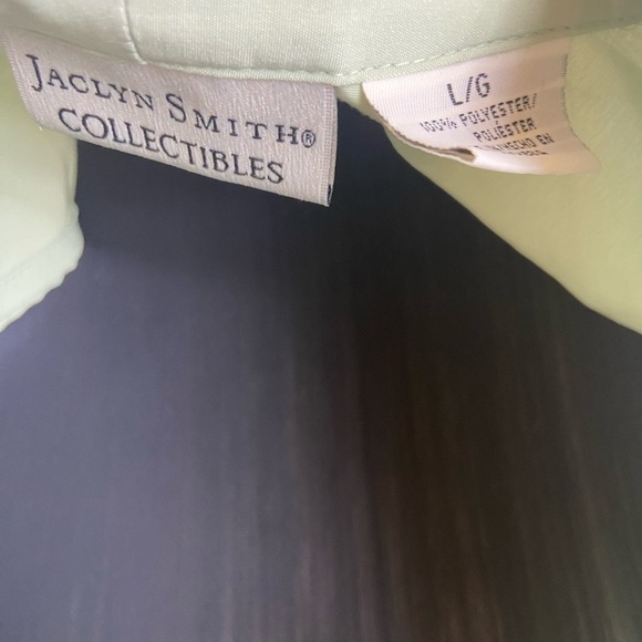 Vintage 80’s Jacklyn Smith Collectibles Light Green Button Up Vest - Picture 4 of 9
